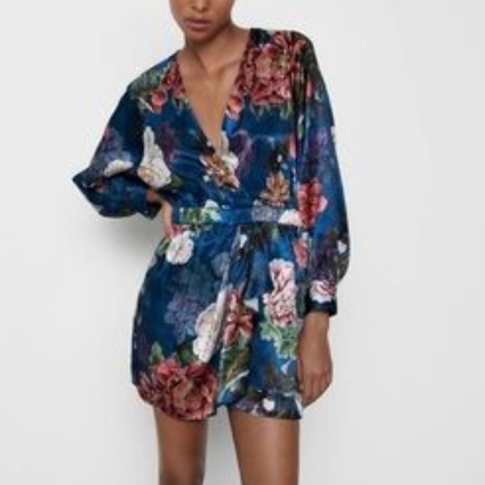 Zara Multicolor Floral Dress